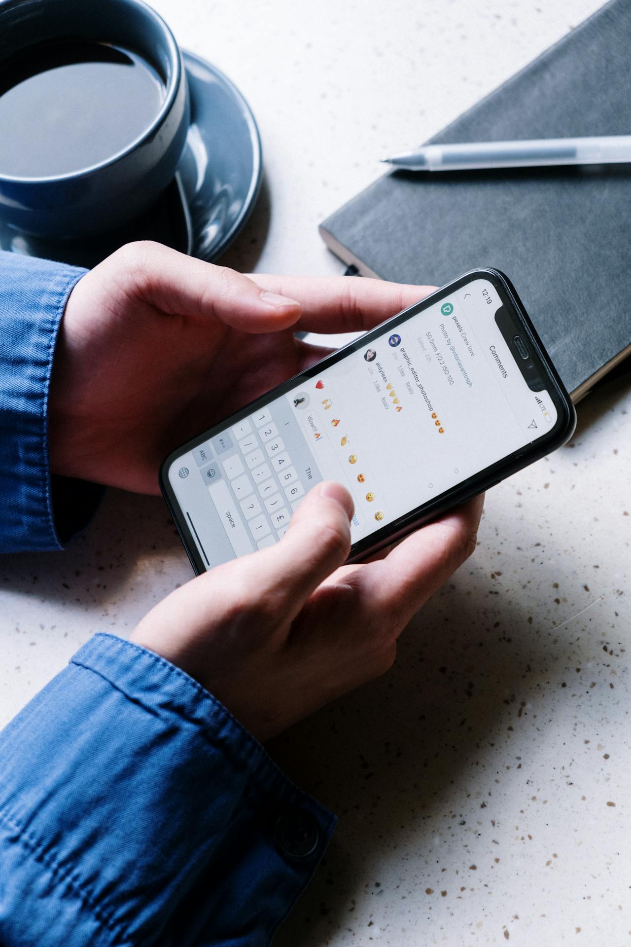Insta reacties volgen